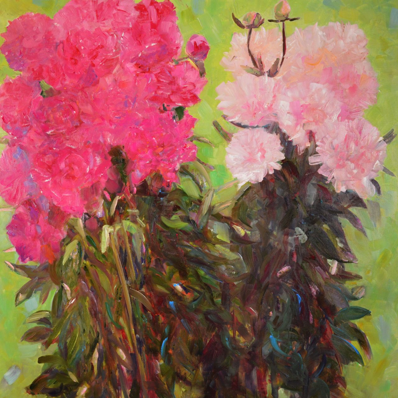 Peonien II Ölgemälde