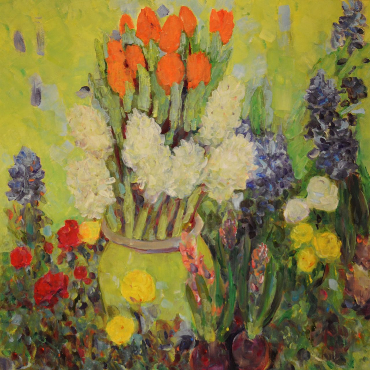 Frühling im Atelier Ölgemälde