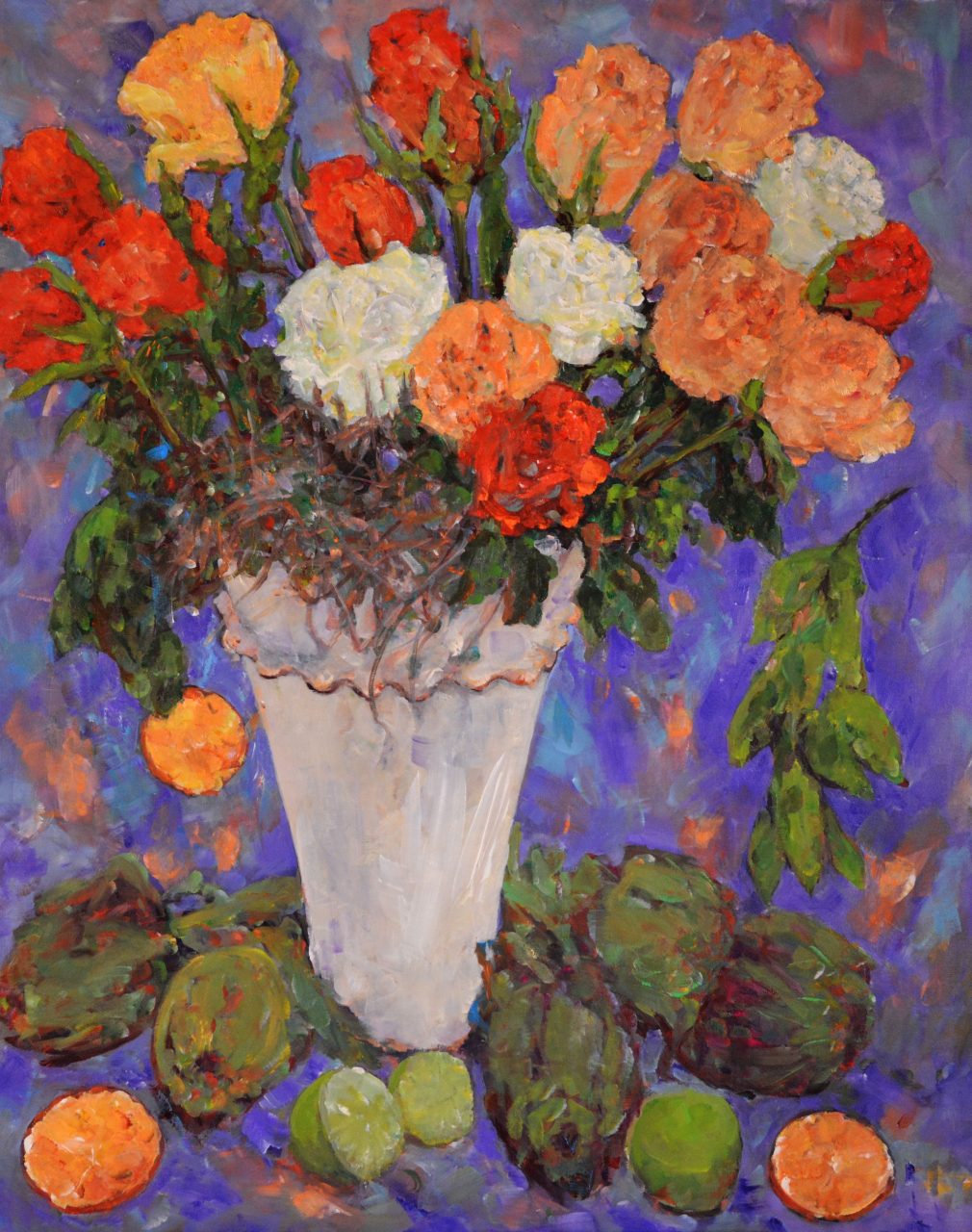 Rosenstrauß III Ölgemälde