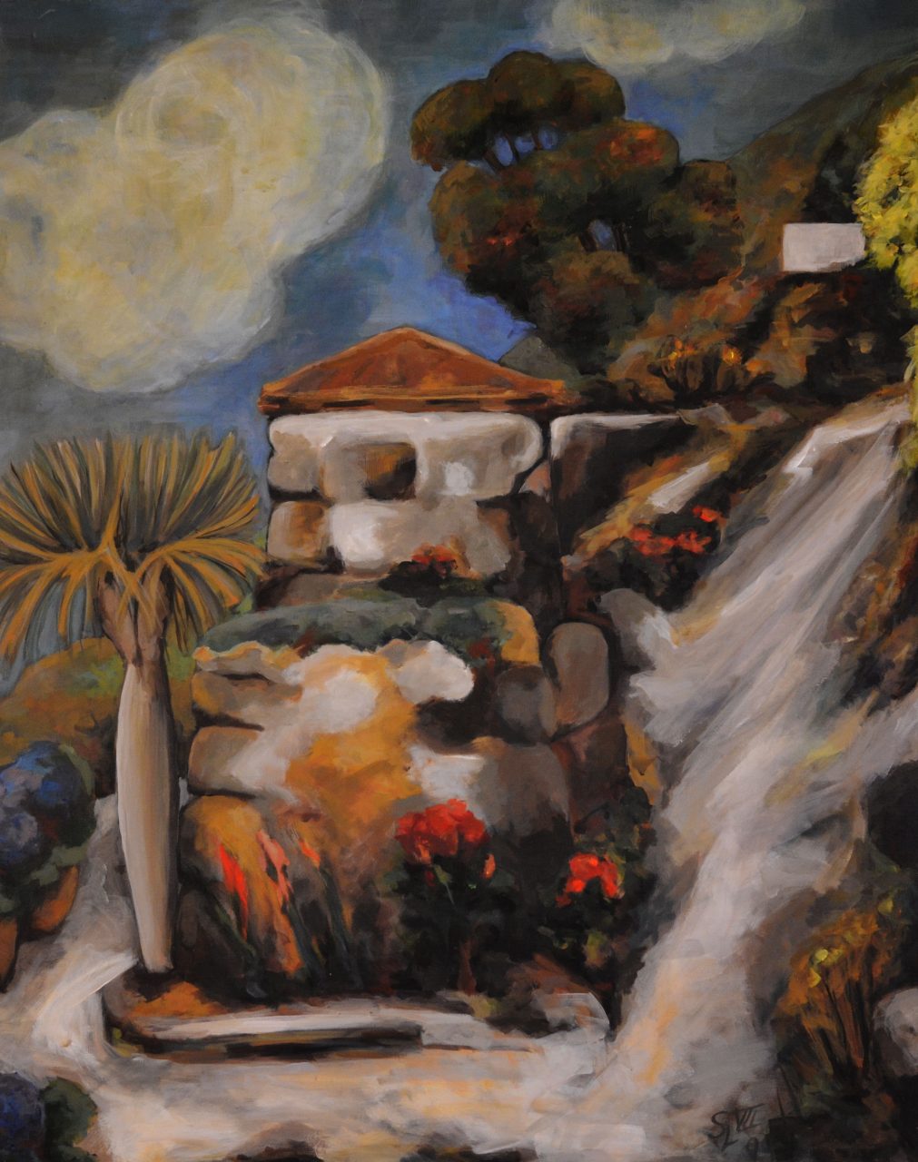 Studie Landschaft, La Palma Ölgemälde