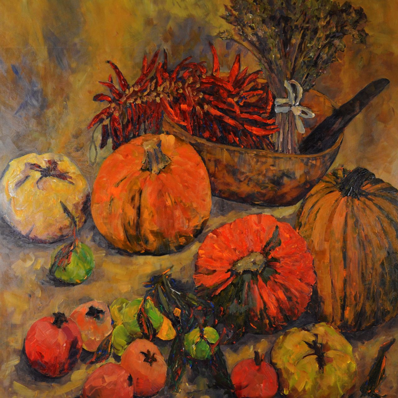 Kürbisse Ölgemälde