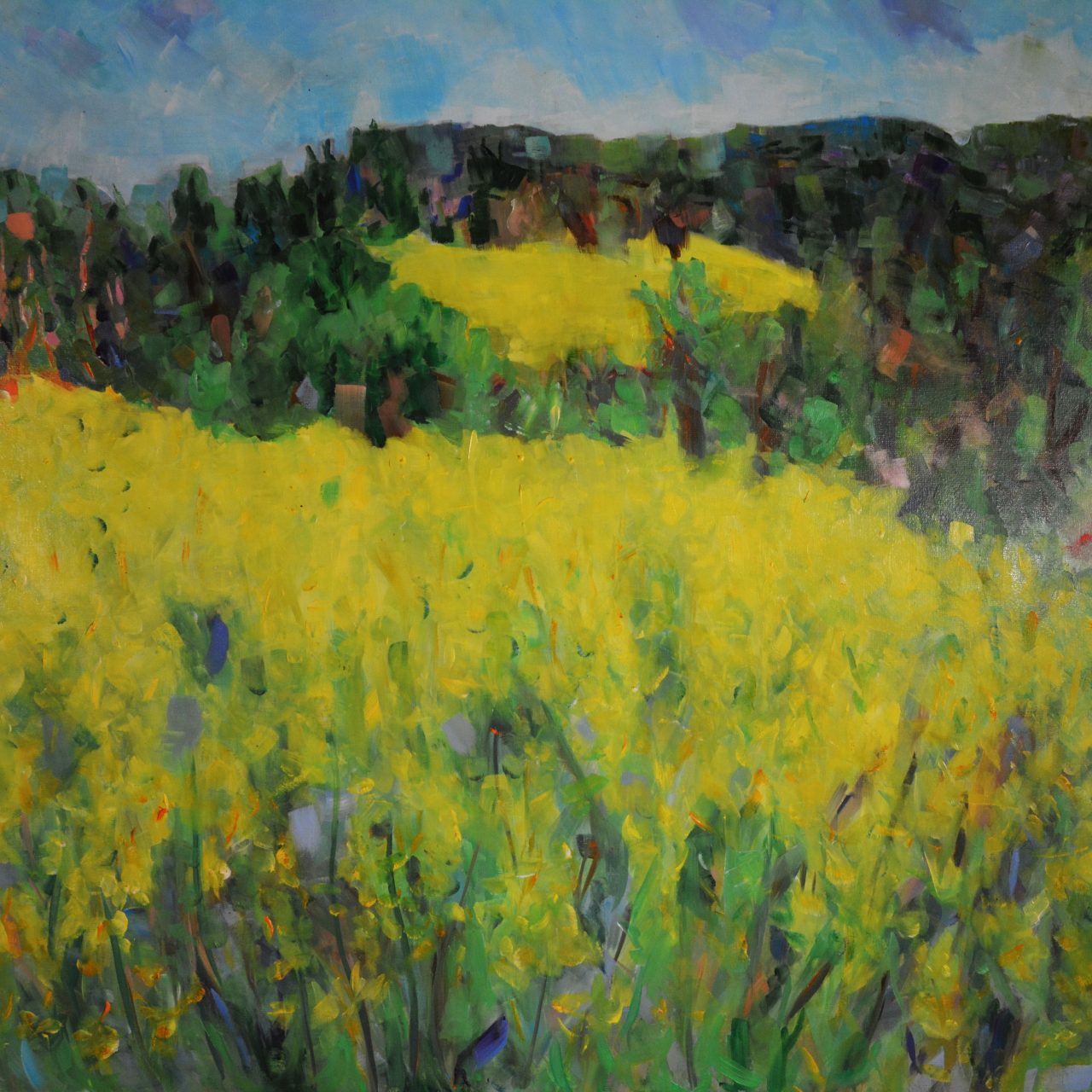 Rapsfeld Ölgemälde